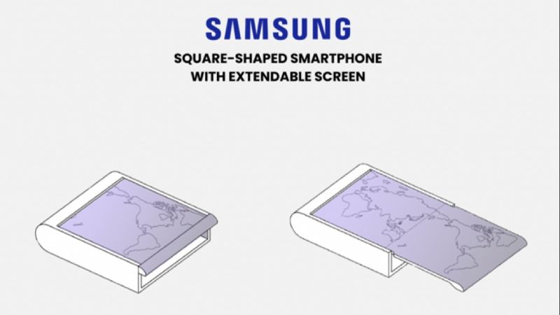 ابتکار جدید سامسونگ طراحی گوشی مربعی با نمایشگر حرفه‌ای