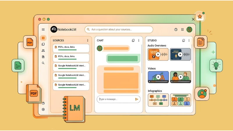نحوه استفاده از قابلیت تبدیل متن به ویدیو NotebookLM 